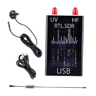 B50C SDR 수신기 100Khz-1.7Ghz 풀 밴드 UV RTL-SDR USB 단파 광대역 소프트웨어 정의 라디오, 01 As Shown, 1