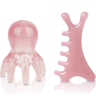 Simplearth 1+1 문어괄사 괄사마사지기 두피괄사 2종세트, 혼합색상, 1세트