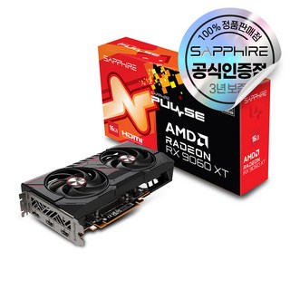 SAPPHIRE 라데온 RX 9060 XT PULSE OC D6 16GB