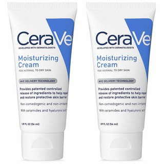 CeraVe 適樂膚 長效潤澤修護霜 中性乾肌適用, 2條, 56ml