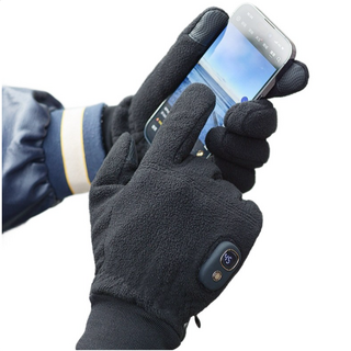 KC인증: 발열장갑 1켤레(왼손+오른손) USB 충전식장갑 3000mAh 장시간 발열 온열 장갑 3단 온도조절 터치 스키 자전거 등산 캠핑 낚시 오토바이 아웃도어 방한장