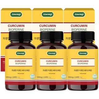자생앤 커큐민 바이오페린, 120정, 3개