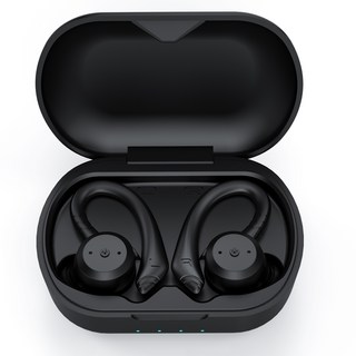 와일드프로 스포츠 귀걸이형 방수 무선 블루투스 이어폰 MT-BE1018D Premium 한국어지원, 블랙