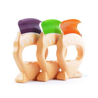 [바이탑] 펫 브러쉬 강아지 고양이 조개빗 털빠짐 털엉킴 죽은털 제거 빗, 1개, 오렌지