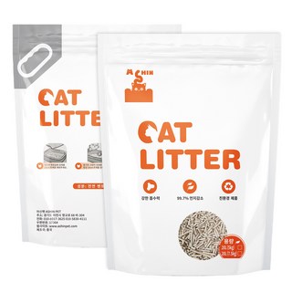 아신펫A SHIN 벤토나이트 고양이 두부모래 대용량20L 응고형 빠른흡수 우유향 화장실 배변용품 행사할인, 5kg, 2팩