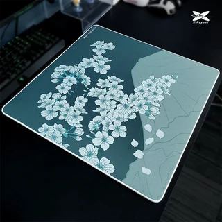 X-Raypad Aqua control 2 사쿠라 일본 벚꽃 50x50cm 마우스 패드 CSGO valorant 게임용 키보드, 03 Sakura Green, 01 500x500x4mm, 01 CHINA