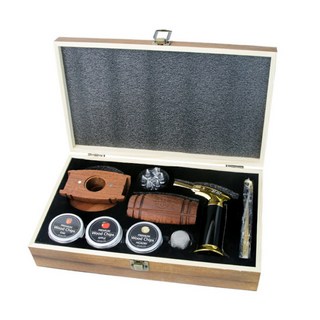 위스키 훈연 스모크 칵테일 스모커 키트 훈제 연기 불향 위스키스모커 기본 얼음 세트 + 우드 케이스 1개, G 세트-훈제기+화기+도구+목재+술돌