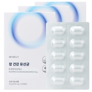 와이즐리 다나스코 100억 보장 장 건강 유산균(2개월분), 3세트, 60정