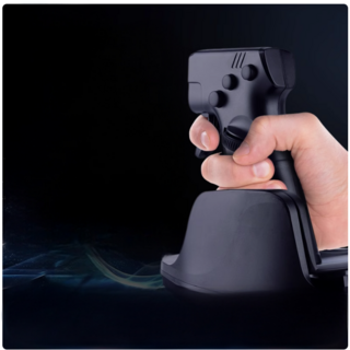 RAGNOK 슈팅 게임용 건 마우스 FPS용 수직 게이밍 마우스 총기형, 블랙