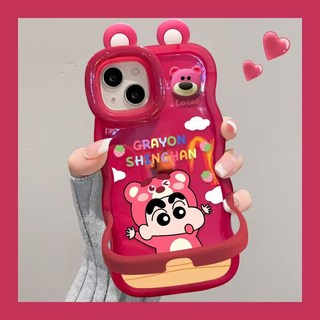 짱구 아이폰 3D 입체 케이스 거치대 세트