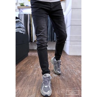 老爺有喜 重磅煙黑灰素面小直筒(NOF23105008), 1個, XL/34腰