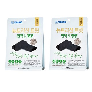 포켄스 뉴트리션 트릿 강아지 영양제, 240g, 면역/항산화, 2개