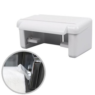 아이안전 어린이집 유아 화장실 변기 휴지걸이 초등학교, 핸드폰 거치대, 휴지걸이 백색, 1개