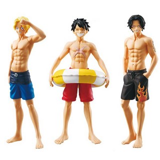 BANDAI 海賊王 GASHA PORTRAITS 第二彈 路飛 薩波 盒玩 扭蛋 全3種, 1個, 扭蛋 魯夫+艾斯