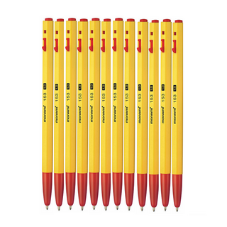 모나미 153 볼펜 1.0mm, 적색, 12개