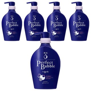 SENKA 專科 超微米完美泡泡沐浴乳 清新花香, 500ml, 5瓶