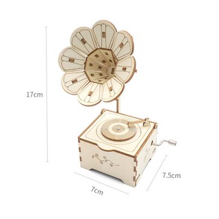 STEAM 빈티지 오르골 축음기 만들기 R-55 과학 DIY 오토마타, 빈티지 오르골 축음기 만들기 (단품)