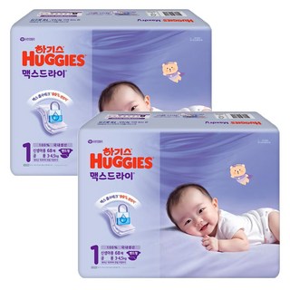 하기스 NEW 맥스드라이 밴드형 기저귀 남녀공용, 1단계, 136매