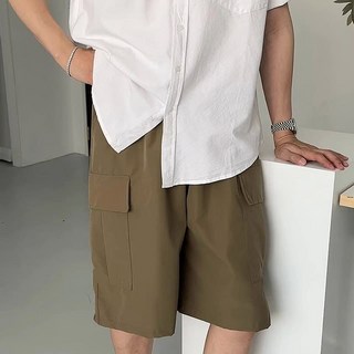 치트키 스토프 카고 와이드 버뮤다 숏팬츠