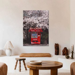 더아트컴퍼니 일본 감성 빈티지 여행 풍경 이자카야 일식당 인테리어 포스터 46종 [31번~46번], 46. 꽃자판기 B