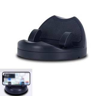 폴케이 대시보드 휴대폰 핸드폰 홀더 주차 번호판 미끄럼 방지 회전식 내비게이션 브래킷 센터 콘솔 자동 접착식 청소기 대부분의 자동차 차량 트럭 홈용 블랙