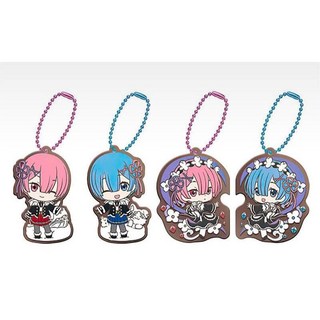 《GTS》Re:從零開始的異世界生活 雷姆&拉姆 扭蛋 小全套 全8種 胸章, 1個, 吊飾 全4種