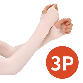 라니아 남녀 공용 아이스 팔토시, 스킨, 3개, 손등 커버형