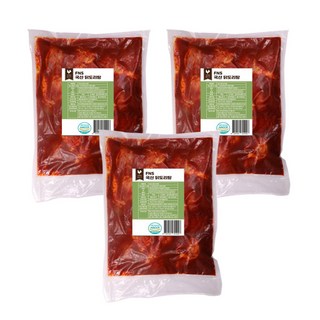 물만 넣고 끓이기만 하면 완성되는 완제품 대용량 솥뚜껑 닭볶음탕, 3개, 1kg