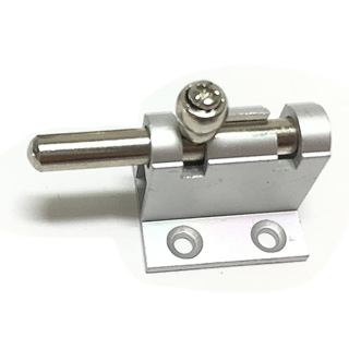 加厚鋁合金高腳門栓 銀色 乳白色, 1個