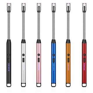 可彎曲電弧點火器 點火槍 脈衝打火機 防風打火機 USB充電點火器, 玫瑰金, 1個