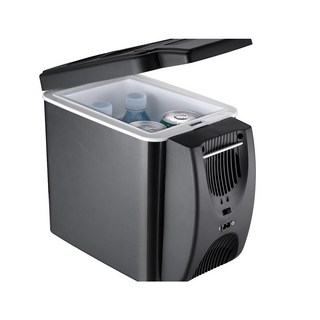 迷你冰箱 車用家用兩用 雙散熱孔 美容冰箱 冷熱保溫箱, 黑色, 車載冰箱6L雙散熱孔車家兩用型