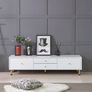 [아트랙] 루나-1500 1800 2100 거실장 TV다이 (4color), 1500거실장, 화이트