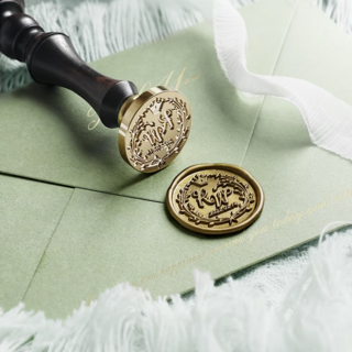 맞춤 커스텀 주문제작 실링왁스 도장 인장 각인스탬프, 크라운형 디자인 품번 문구 기재