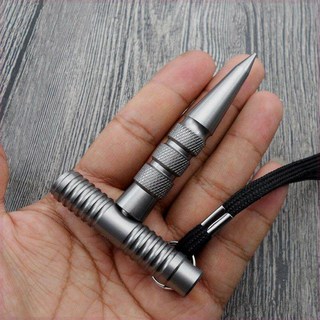 자기방어용품 삼단봉 다기능 고체 삼담봉 생존 자동 보호용 안전 봉, 탈부착식 호신용 쿨바 실버 그레이 1개, 1개