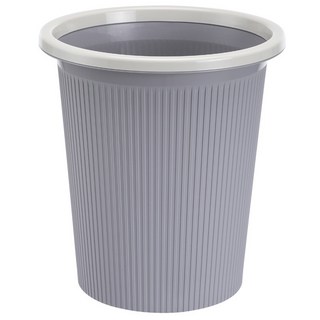 加厚北歐風垃圾桶，大容量輕奢收納筒，適用於廚房、臥室、客廳及辦公室, 北歐灰小號23.5*25.5cm, 北歐灰