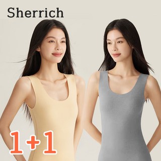 Sherrich 여성 기모나시 겨울 발열 나시 2종세트