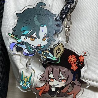 原神周邊 原神系列 益智休閑原神Q版周邊鑰匙扣掛件胡桃散兵芙寧娜魈雷電將軍神萬葉 人物周邊 愛好收藏, 1個, 原神Q版,【新客優惠】那維萊特