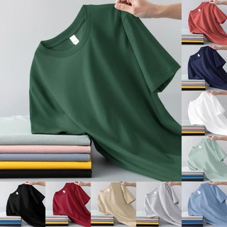 夏季短袖 素色短袖上衣 男女T恤 11色經典圓領短袖素T【M-5XL】多色可供選擇 素T 白T 短袖t恤 團體服 工作服, 短袖磚紅色,2XL