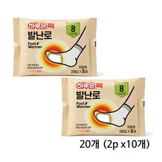 하루온팩 발난로 붙이는 타입 핫팩 10p, 2개