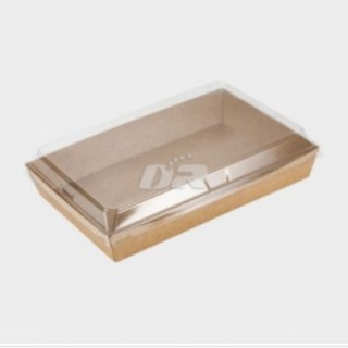 [두레] E-속초식 닭강정 400개 / 코스트코 이마트 트레이더스 투썸 뚜레쥬르 종이 크라프트 밀키트 포장 용기 트레이 일회용 치킨 박스 도시락 떡 만두 김밥 제과 제빵 간편식, 용기만, 1개