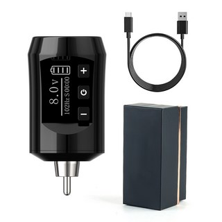 Ambition 刺青筆 無線充電電源 紋身機 2000mAh, 1個, 9477霸王龙RCA电源黑色