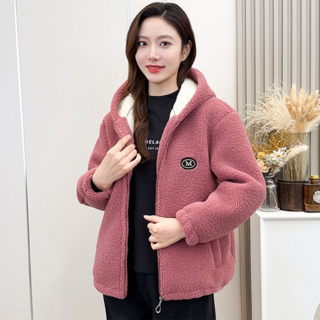지고다그 여성용 양털 후리스 자켓 빅사이즈 포근한 데일리 겨울 상의 YZH74306