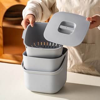 미니플 에코노바 음식물 쓰레기통, 그레이, 1개