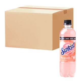 썬키스트 제로 복숭아레몬 소다 600ML 24입, 24개