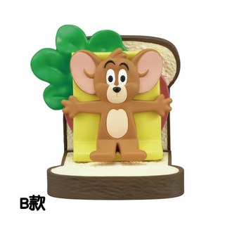 T-ARTS 湯姆貓與傑利鼠美食公仔 - 全4款貓鼠甜點公仔, 1個, B款/傑利鼠吐司2G152