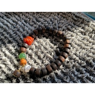 畫意坊 加里曼丹瑪瑙招財貓手鍊手環 - 設計款手珠手串沉香