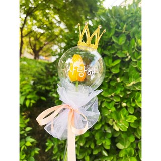 led응원봉 불봉 왕관응원봉 재롱잔치 학예회 한송이꽃 꽃다발 콘서트 발표회, 1개, 3/골드