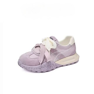 德訓鞋女 春季新款雙鞋帶阿甘鞋 大尺碼舒適百搭輕便實拍