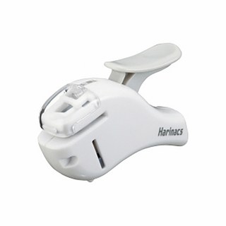 【CHL】KOKUYO Harinacs 無針訂書機 日本文具大賞 免針環保設計 可釘5張與10張 SLN-MSH, 1個, 開孔-5張【白】, 白