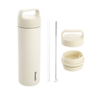 다소다 보온 보냉 이지십 텀블러, 1개, 600ml, 크림아이보리